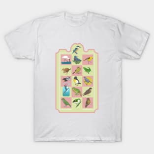 New Zealand BIRD PATTERN T-Shirt